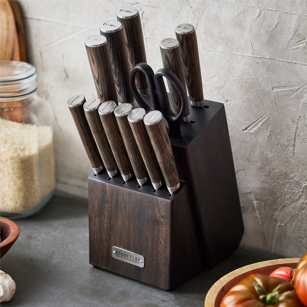 Bobby Flay by GreenPan Stainless Steel 13-Piece Knife Block Set - Image 3