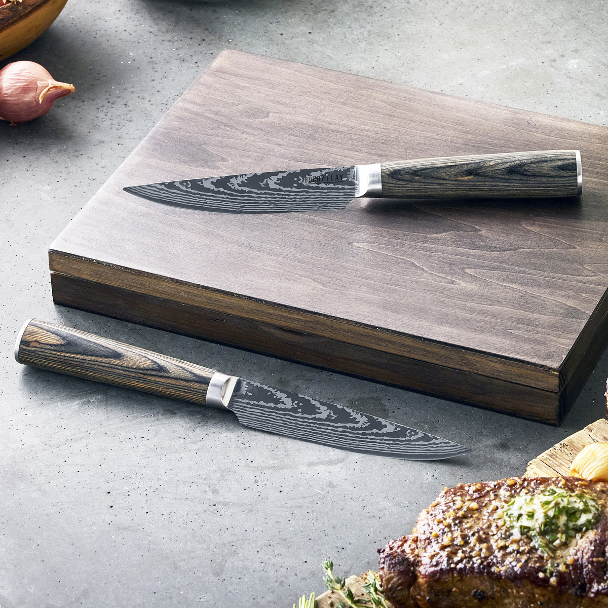 Bobby Flay by GreenPan Stainless Steel 6-Piece Steak Knife Set - Image 6