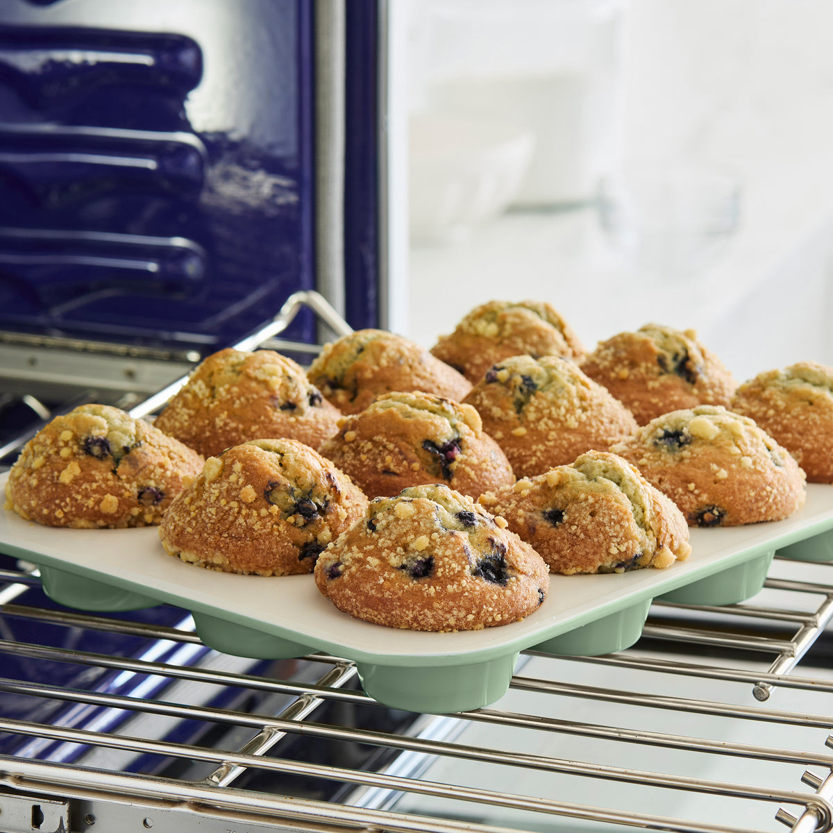 GreenLife Ceramic Nonstick Muffin Pan | Sage Green - Image 7