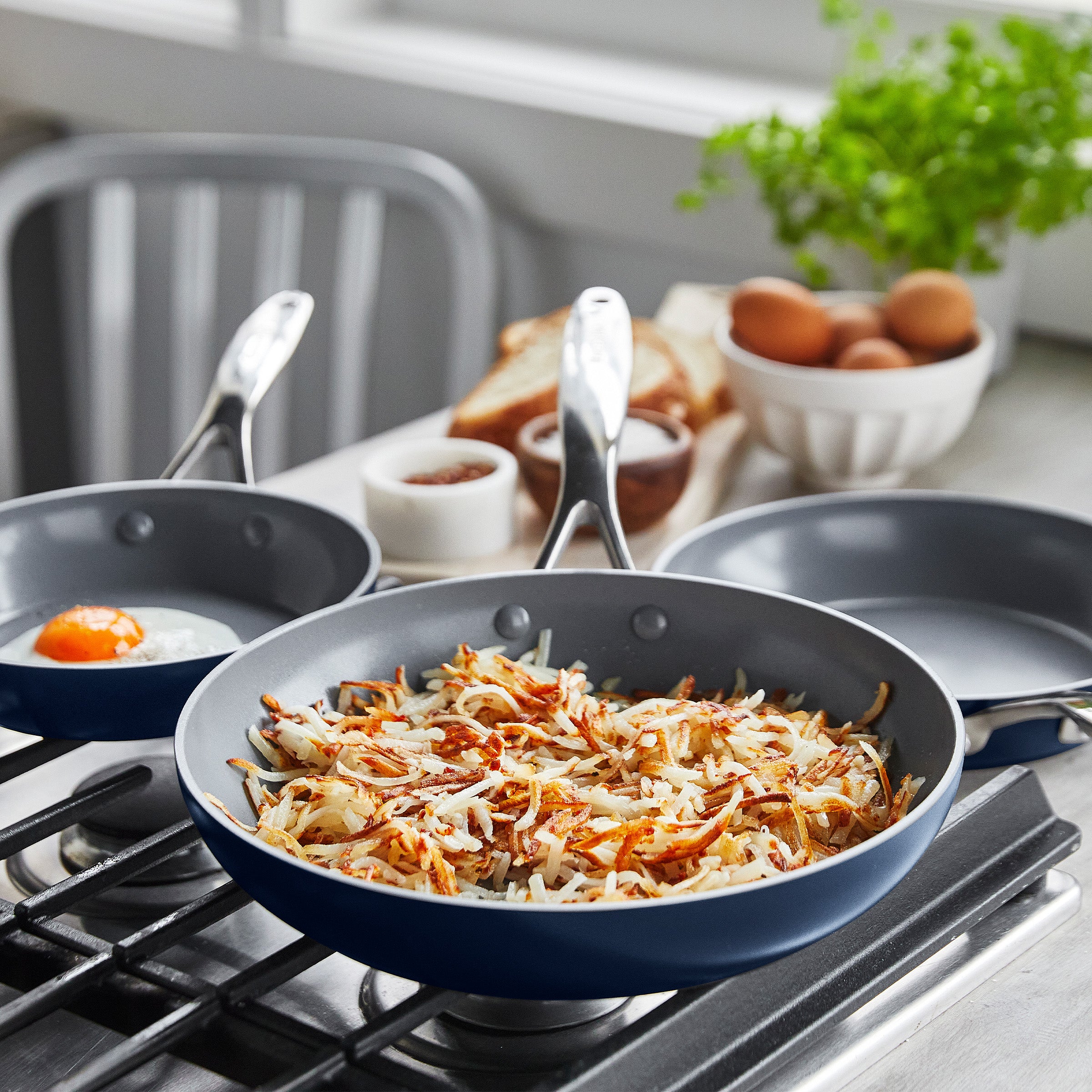 Valencia Pro Ceramic Nonstick 11-Piece Cookware Set | Twilight - Image 4