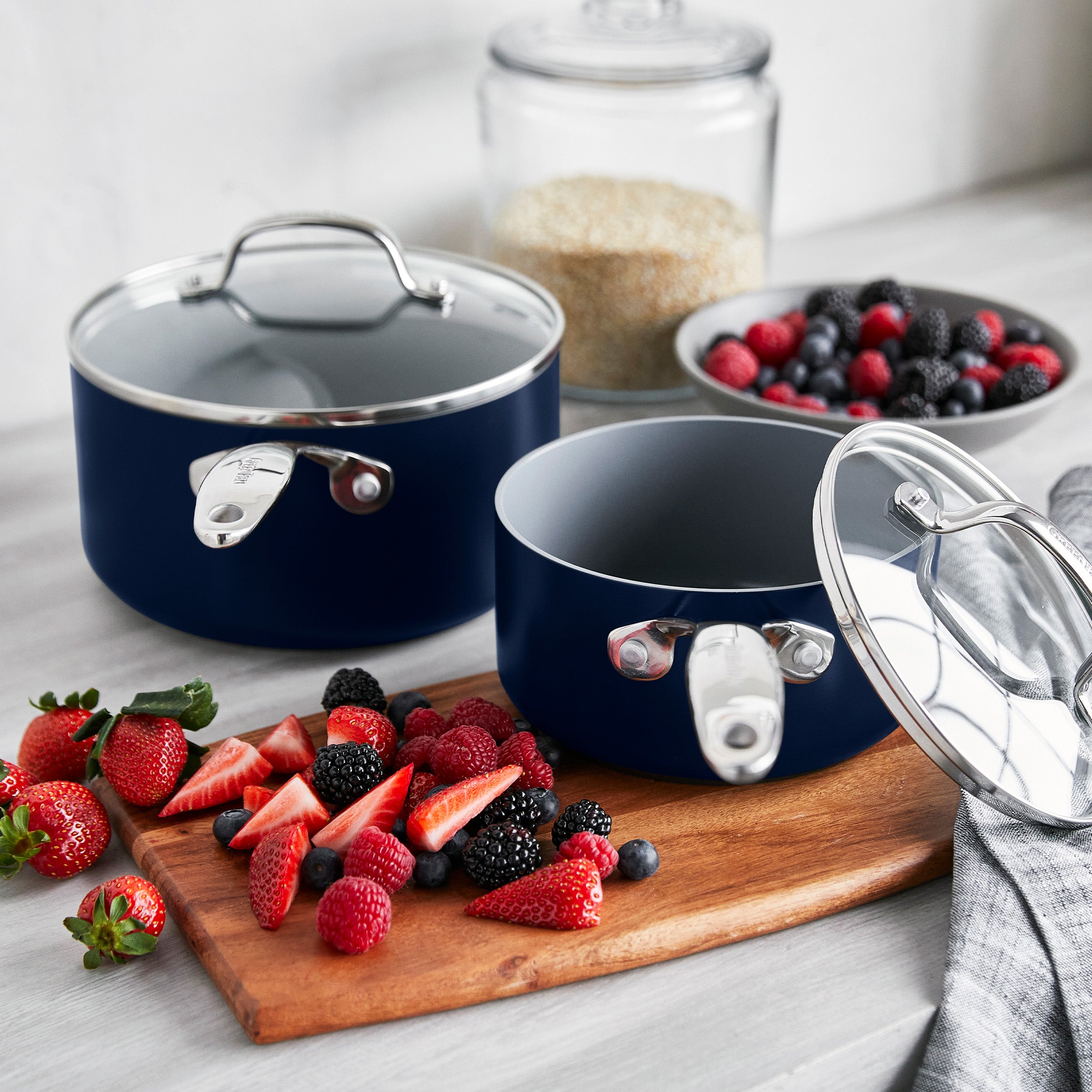 Valencia Pro Ceramic Nonstick 11-Piece Cookware Set | Twilight - Image 7