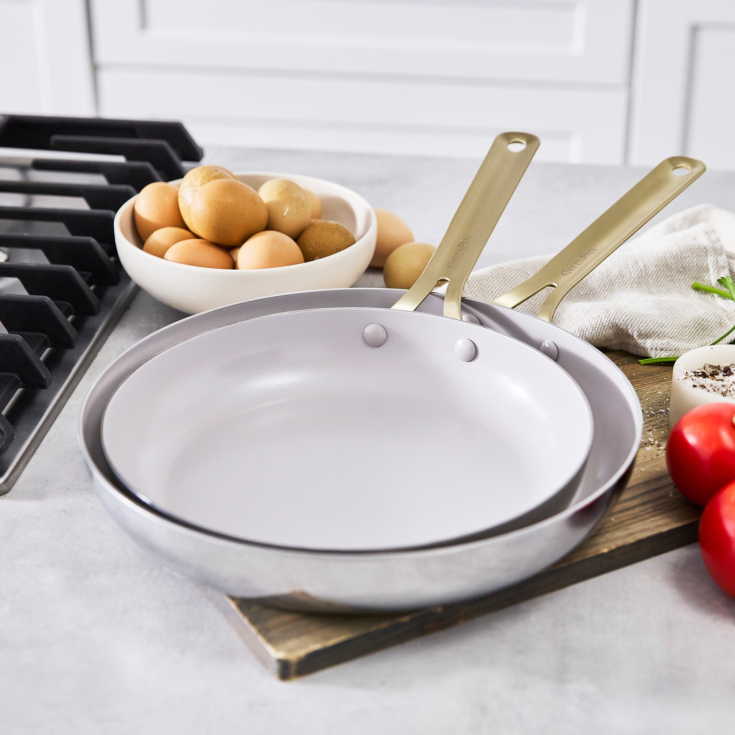 Nova Gallery Stainless Steel 10 and 12 Frypan Set - Image 2