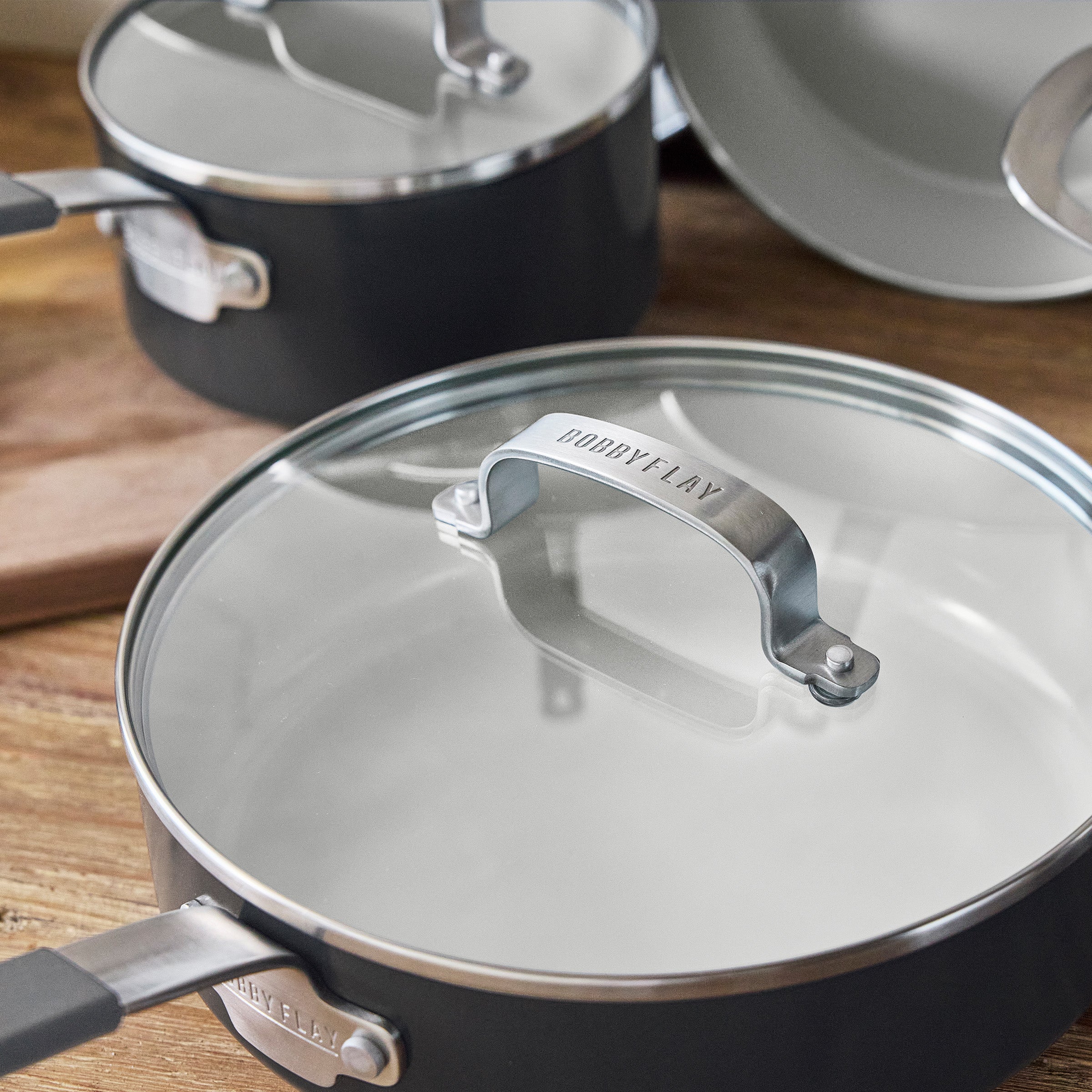 Bobby Flay by GreenPan Professional Ceramic Nonstick 10-Piece Cookware Set | Graphite - Image 8