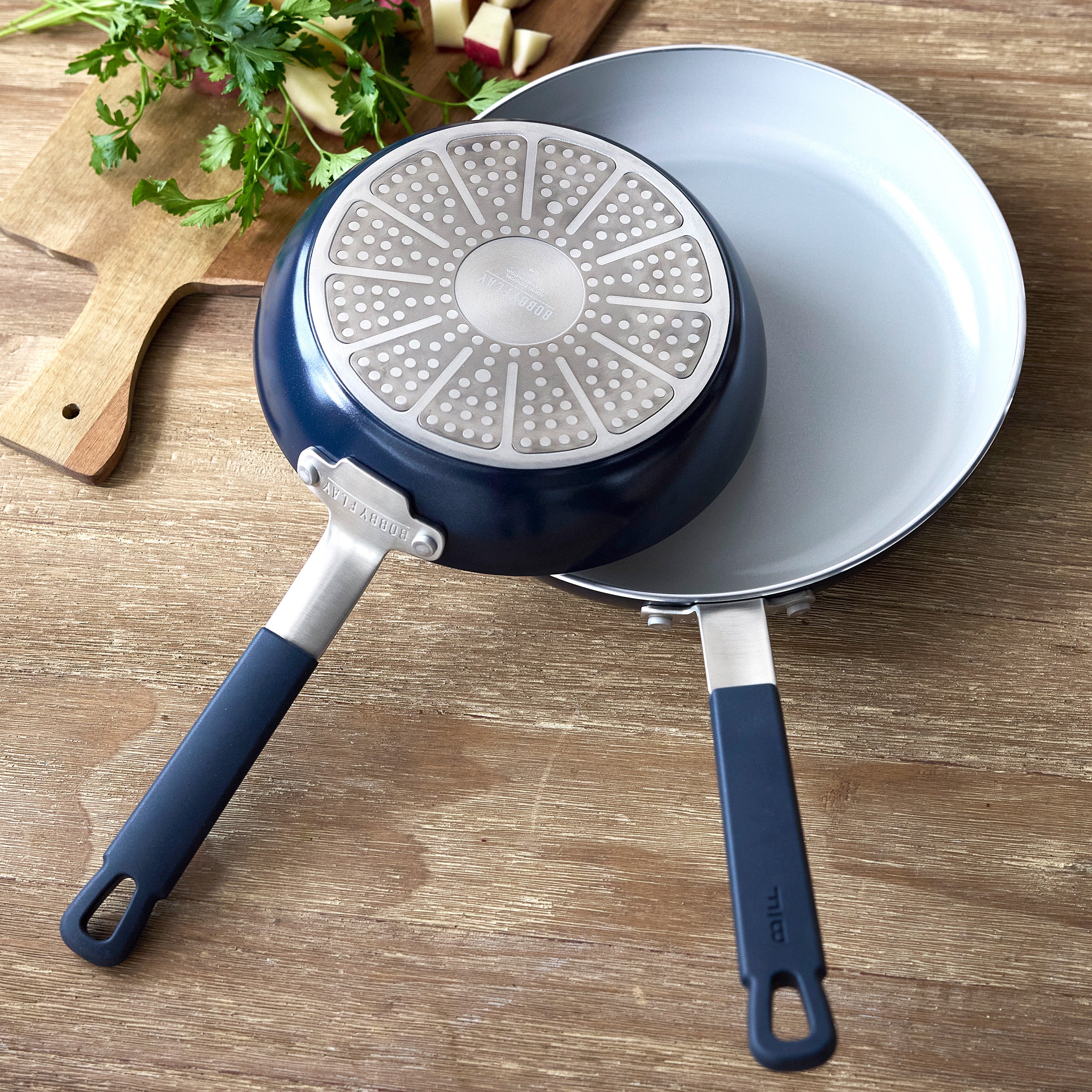 Bobby Flay by GreenPan Professional Ceramic Nonstick 10-Piece Cookware Set | Oxford Blue - Image 8