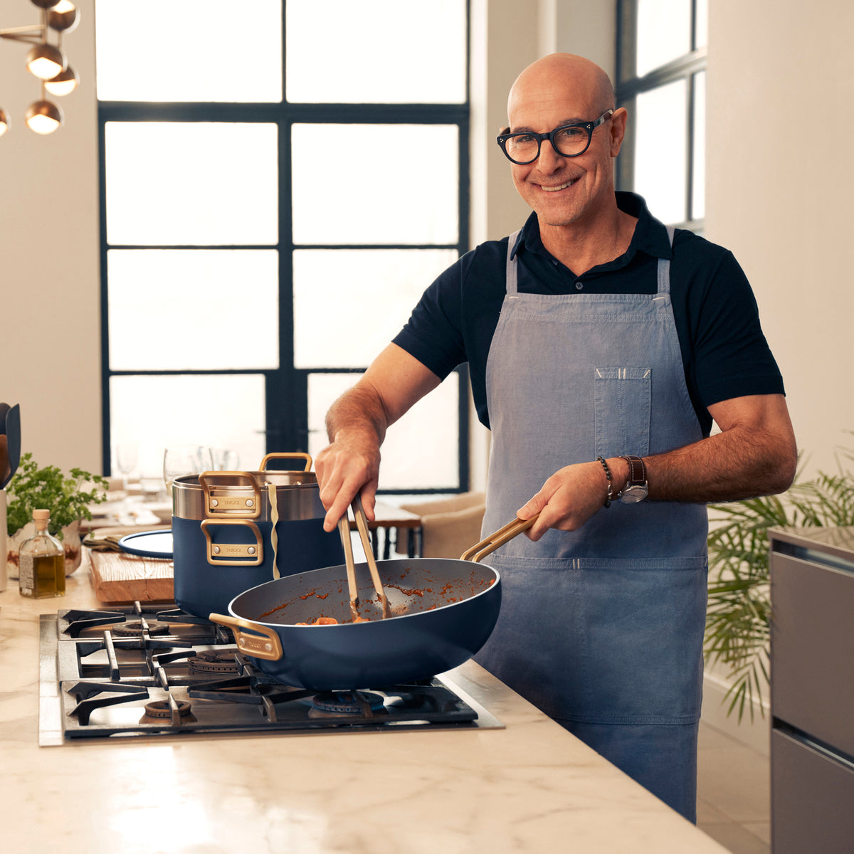 Stanley Tucci™ Ceramic Nonstick 6.5-Quart Essential Stanley Pan | Marino Blue - Image 2