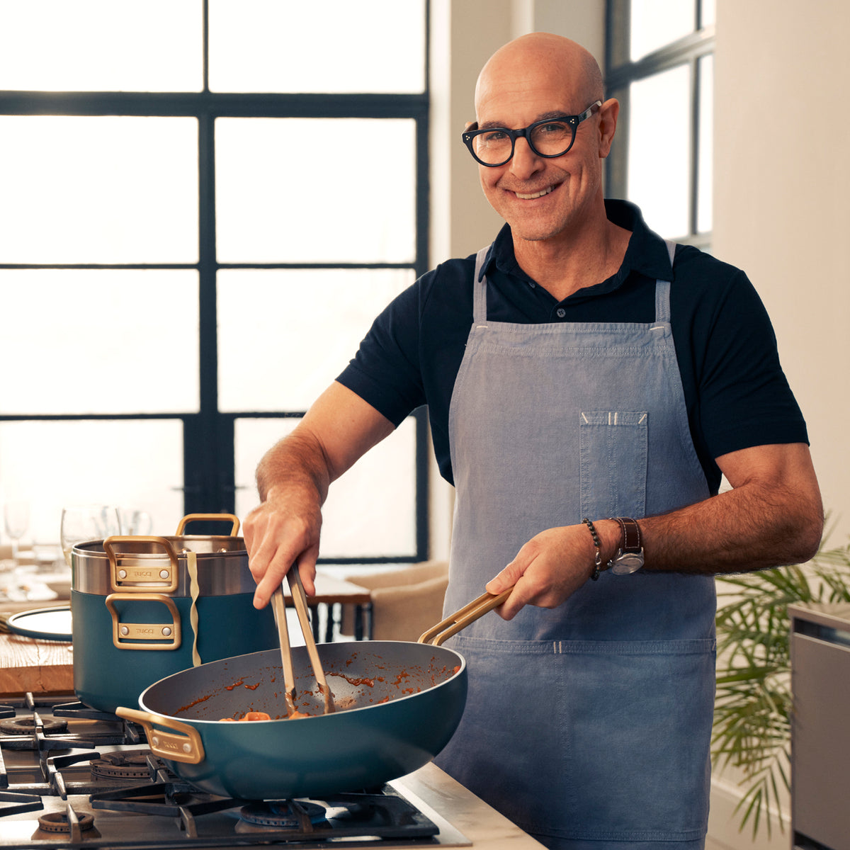 Stanley Tucci™ Ceramic Nonstick 11-Piece Cookware Set | Venetian Teal - Image 2