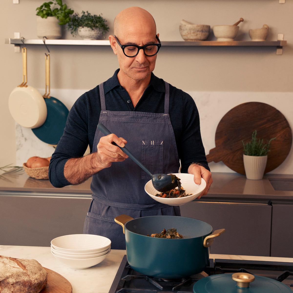 Stanley Tucci™ Ceramic Nonstick 6.5-Quart Dutch Oven | Venetian Teal - Image 5