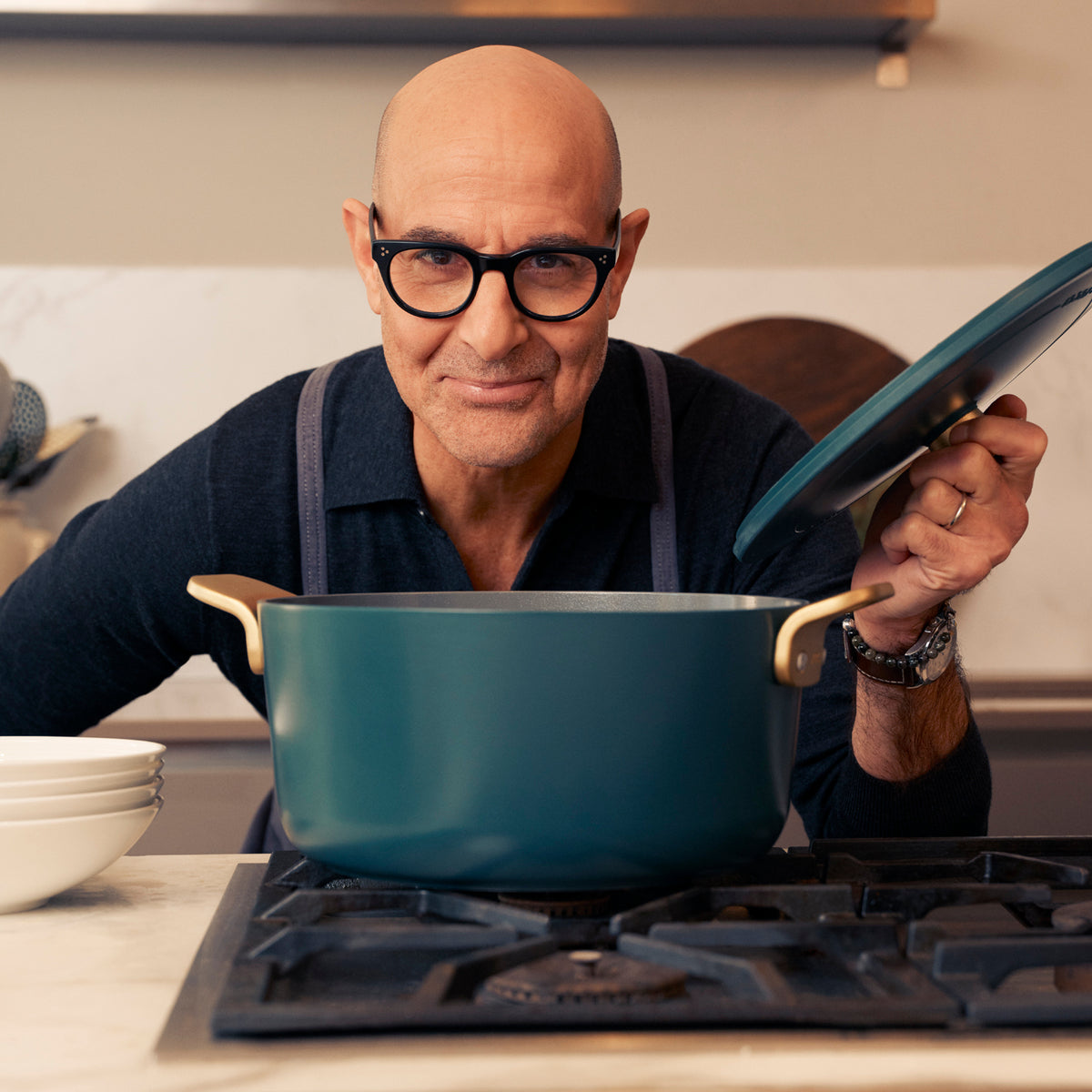 Stanley Tucci™ Ceramic Nonstick 6.5-Quart Dutch Oven | Venetian Teal - Image 7