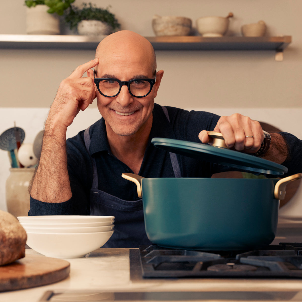Stanley Tucci™ Ceramic Nonstick 6.5-Quart Dutch Oven | Venetian Teal - Image 6